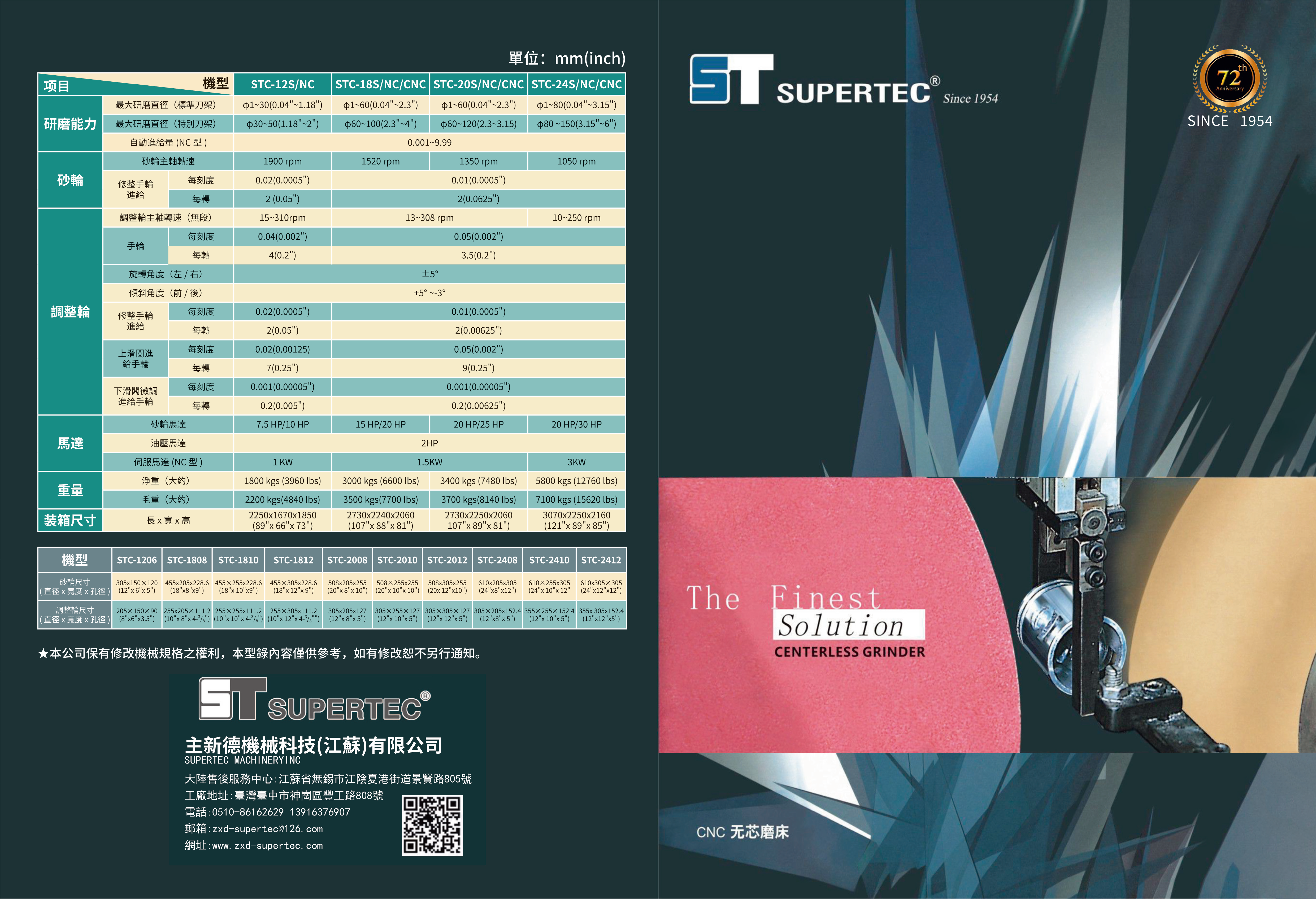 主新德无心磨样册